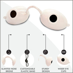 Diseño de puente nasal alto de Super Sunnies reduce marcas de bronceado