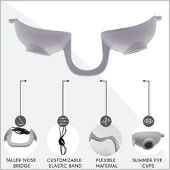 Super Sunnies EVO Flex slim eye cups providing snug coverage