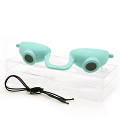 Super Sunnies EVO Flex Teal goggles front view for UV eye protection and comfort.