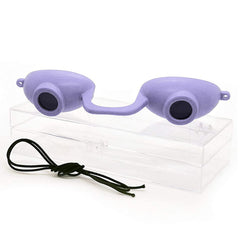 Super Sunnies EVO Flex goggles provide UV eye protection for tanning.