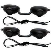 Super Sunnies Flex UV eye protection goggles front view for versatile tanning sessions