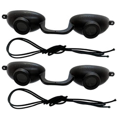 Super Sunnies Flex UV eye protection goggles front view for versatile tanning sessions