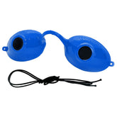 Super Sunnies tanning goggles with UV protection for safe sessions.