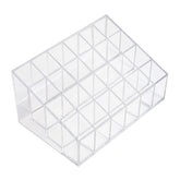 Super Z Outlet transparent organizer with lipstick compartments for tidy daily makeup.