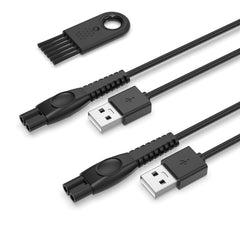 Superer 5V USB charger cord for Philips OneBlade, compact plug for easy charging.