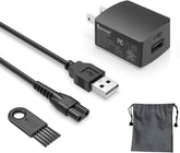 Superer charger replacement for Manscaped Lawn Mower 3.0 showing compatibility and safety features.