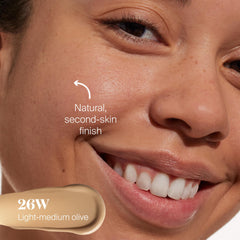 Protec(tint) SPF 50 light swatch on skin demonstrates natural coverage.