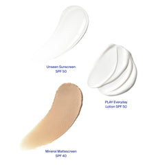Supergoop Unseen Sunscreen SPF 40—sheer texture with a natural finish for any skin.