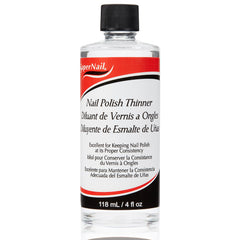 SuperNail Polish Thinner bottle-pour shows a smooth flow for even coats.