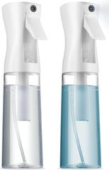 SUPER+ continuous spray bottle ultra-fine mist for even hair coverage.