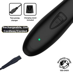 Supreme Trimmer held in hand to show size and lightweight benefit for travel convenience