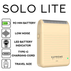 Supreme Trimmer Solo Lite side view highlights slim profile for easy pocket carry.
