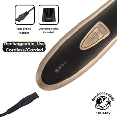 Supreme Trimmer T Shaper cordless use enables on-the-go grooming sessions