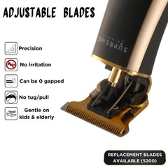 Supreme Trimmer T Shaper LED display shows battery status at a glance
