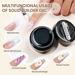 24-piece nail extend mold for creative sculpting patterns.