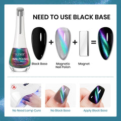 SUPWEE Cat Eye negro: base oscura que realza el efecto cat-eye.