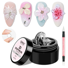 SUPWEE Gel 3D para uñas con lápiz de arte, ideal para modelar con precisión