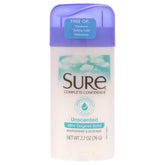 Sure Original Unscented Solid Deodorant front view for fragrance-free protection.