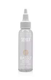 Surface Bassu Hydrating Oil bottle close-up showing weightless moisture for shiny hair