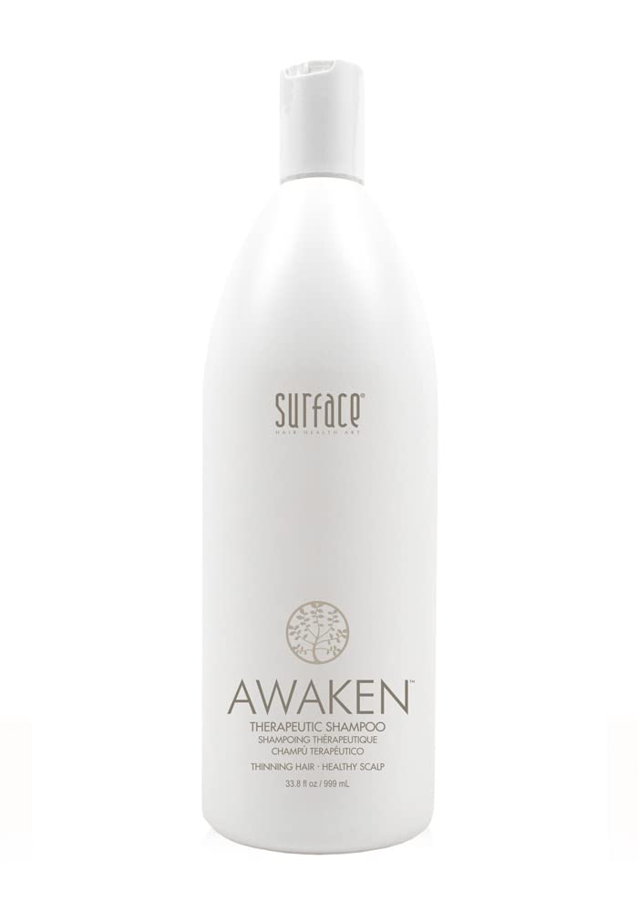 Surface Hair Awaken bottle for a refreshing cleanse and scalp nourishment.
