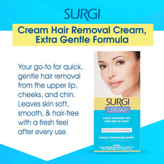 Surgiwax aloe vera cucumber soothing formula on sensitive skin.