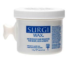 Surgiwax application on arm shows targeted wax removal at home.