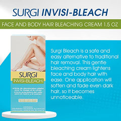 Surgiwax bleaching cream application with tray and spatula for precise mixing.