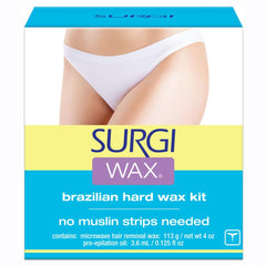 Surgiwax Brazilian Wax Kit 4oz for precise home waxing results.