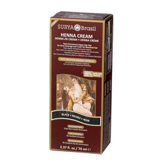 Hair looks shiny and hydrated after Surya Brasil Henna Cream Black