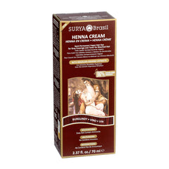 Surya Brasil Henna Cream Burgundy gloves enable mess-free application.
