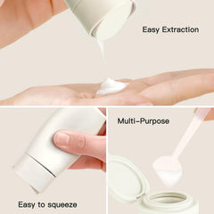 Suteng squeezable 50ml bottles for easy dispensing on the go.