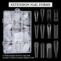 Clips de uñas SUTOKAKA de 6 unidades para fijar formas con estabilidad durante el proceso.