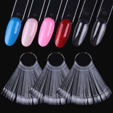 SUTOKAKA nail swatch sticks with ring—clear display for accurate color matching at home or in salon.