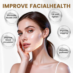 Sutrtcosg contour brush on cheek area to relax facial muscles during skincare.