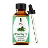 SVA Rosemary Essential Oil bottle with dropper for precise scalp massage