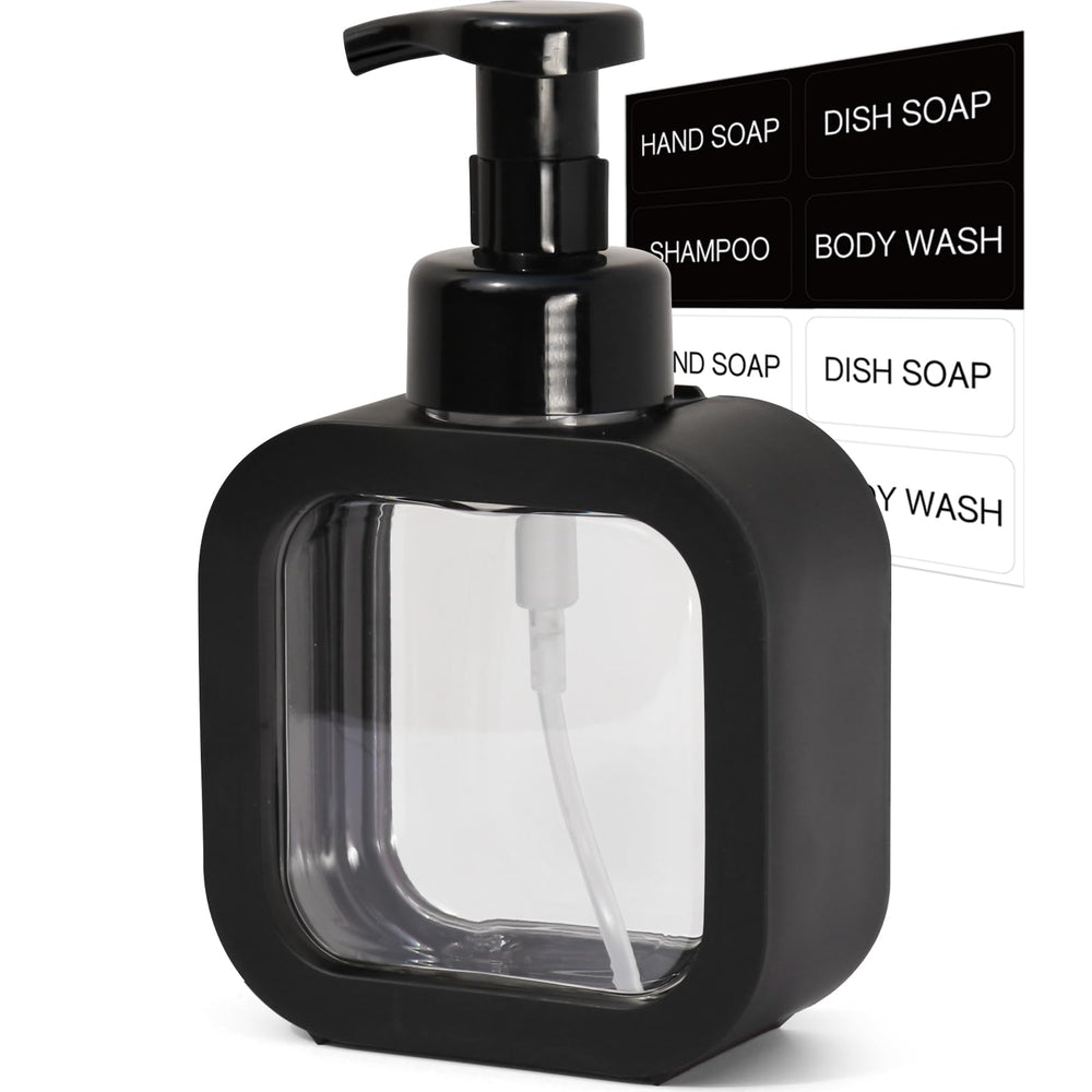 SVLX YIXVN foaming soap dispenser front view shows compact, space-saving kitchen design.