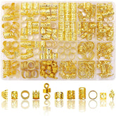 SVNMU gold spiral clip for braids adds secure hold and shine.
