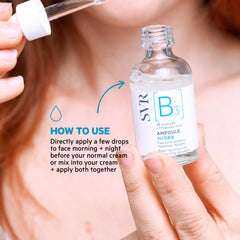 SVR B3 packaging emphasizes a minimalist fragrance-free formula