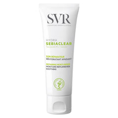 SVR Sebiaclear moisturizing face cream jar provides soothing hydration for oily sensitive skin