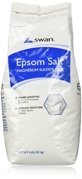 Swan Sal Epsom, bote 4 libras, ideal para baño relajante en casa