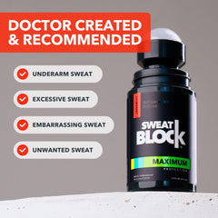 SweatBlock: alzar los brazos con confianza gracias a la protección.