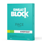 SweatBlock toallitas antiperspirante faciales para controlar sudor y brillo.