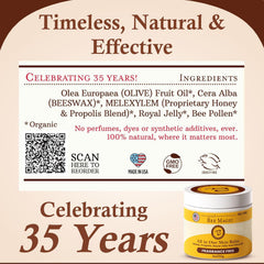 Sweet Bee Naturals honey balm used on the body for dry areas