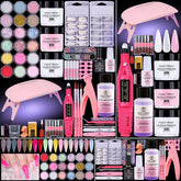 Sweet Trend acrylic nail kit contents for beginners with full starter tools for practice at home.