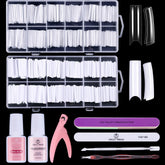 Sweet Trend fake nail tips white close-up for precise manicure practice