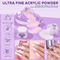 Sweet Trend 100 nail tips in white and clear for versatile designs