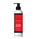 Sweet Vibes Sauna Sauce bottle ready for post-sauna hydration and cooling relief.