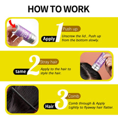 SWEET VIEW Hair Wax Stick slick-back-ponytail for polished hold