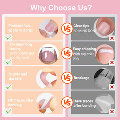 SWETIDY toe nail press ons 15 sizes including big toe tips for a comfortable fit.