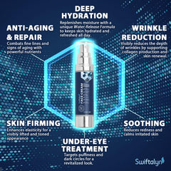 Aplicación diaria de Swiftalyn en el rostro para hombre, absorción rápida